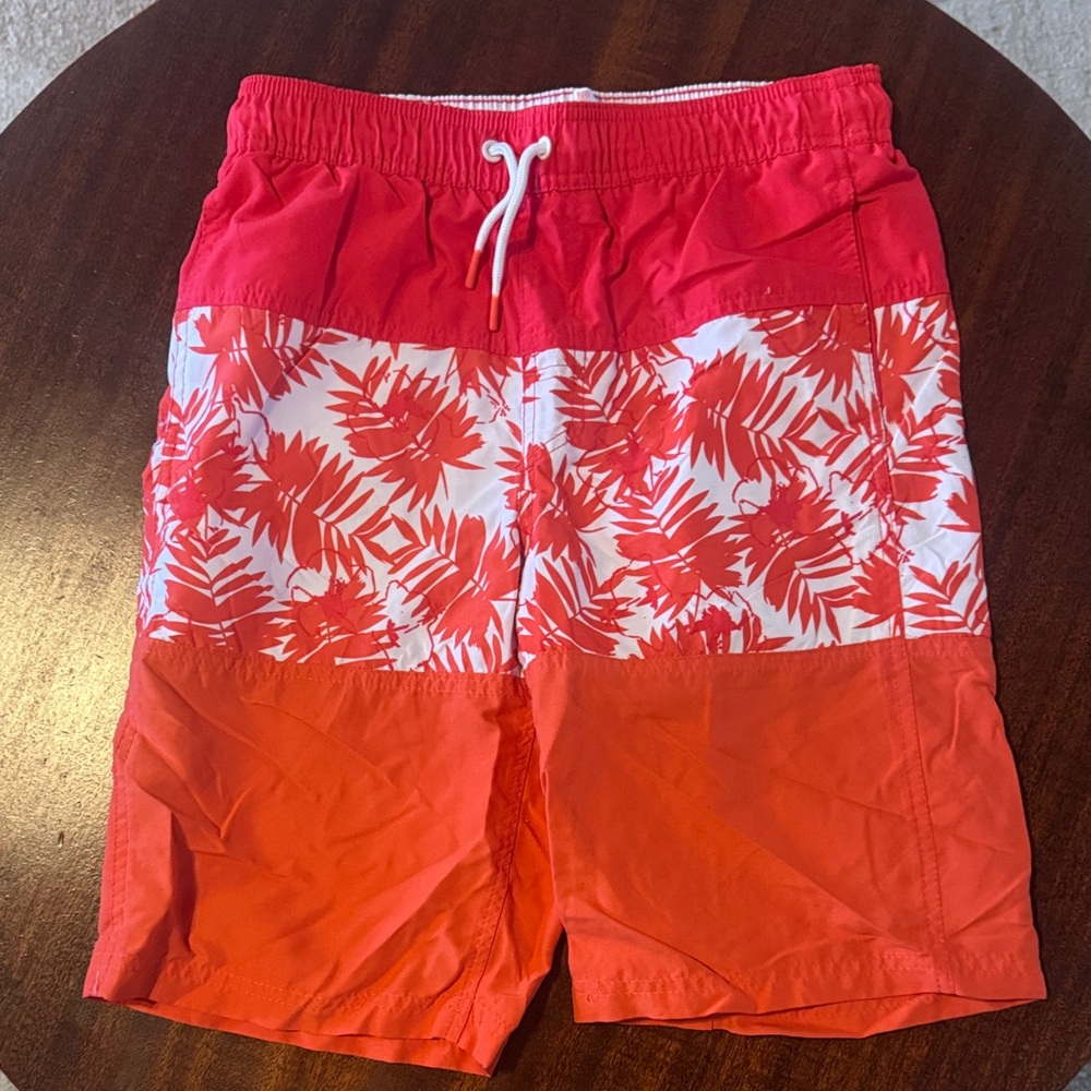 Tropical Red and Orange Board Shorts
